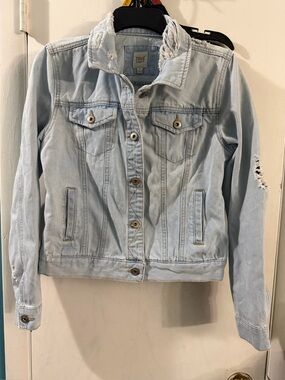 True Craft Medium Distressed Jean Jacket